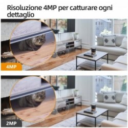 Imou Rex 4MP Telecamera di sicurezza IP Interno Sferico 2560 x 1440 Pixel Scrivania