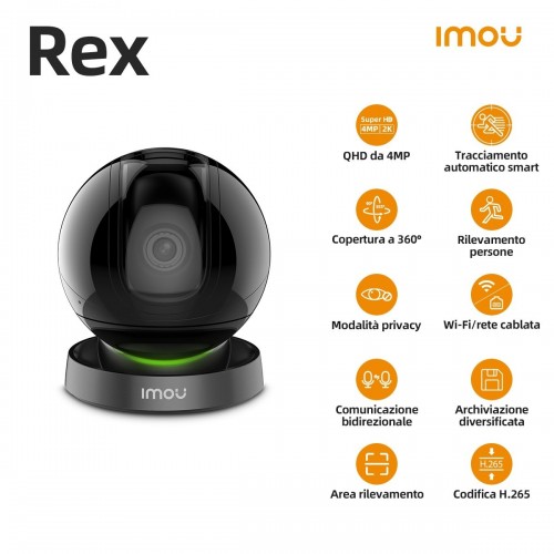 Imou Rex 4MP Telecamera di sicurezza IP Interno...