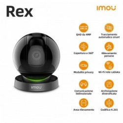 Imou Rex 4MP Telecamera di sicurezza IP Interno Sferico 2560 x 1440 Pixel Scrivania