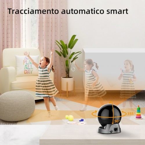 Imou Rex 4MP Telecamera di sicurezza IP Interno...