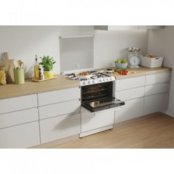 Candy Trio 4GWNT/1 - Cucina da Libera Installazione, Piano Cottura a Gas + Forno Elettrico + Lavastoviglie da 6 Coperti, Bianca