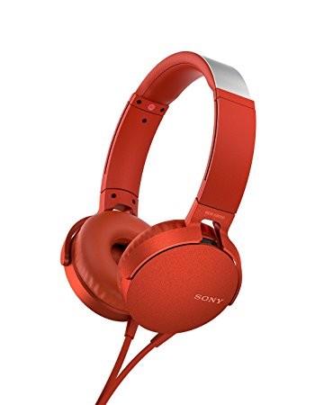 Sony MDR-XB550AP Cuffia Padiglione auricolare Rosso