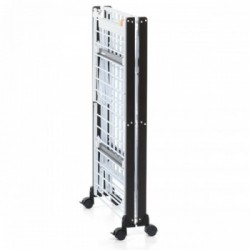 Foppapedretti Gulliver - Stendibiancheria Pieghevole, Apertura Flessibile, Ruote con Freno, Wengè