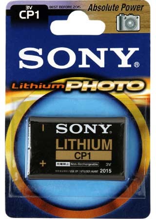 Sony Lithium Photo Battery Batteria monouso Ioni di Litio