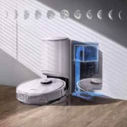 Ecovacs DEEBOT T9+ Robot Aspirapolvere e Lavapavimenti, TrueDetect 3D 2.0, Stazione di Svuotamento 