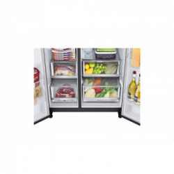 LG GSXV91MCAE - Frigorifero Side By Side, Instaview, 635 Litri, 91,3 cm, Total No Frost, Classe E
