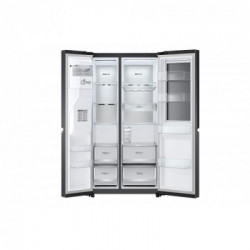 LG GSXV91MCAE - Frigorifero Side By Side, Instaview, 635 Litri, 91,3 cm, Total No Frost, Classe E