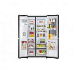 LG GSXV91MCAE - Frigorifero Side By Side, Instaview, 635 Litri, 91,3 cm, Total No Frost, Classe E