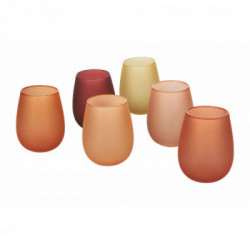 Villa D'Este Home Tivoli 'Happy Hour Sunset', Set 6 bicchieri acqua 500 ml