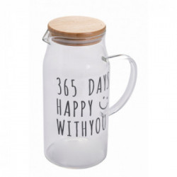 Villa D'Este Home Tivoli 'Love IT', Caraffa in vetro borosilicato 1200 ml