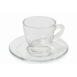 Villa D'Este Home Tivoli 'Glass', Set 6 tazzine caffè con piattino 57 ml