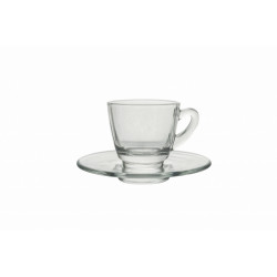 Villa D'Este Home Tivoli 'Glass', Set 6 tazzine caffè con piattino 57 ml