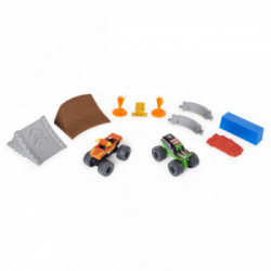 Monster Jam , set per acrobazie ufficiale con i veicoli Monster Truck Grave Digger ed El Toro Loco, in scala 1:70