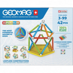 Geomag Super Color Recycled giocattolo magnetico al neodimio 42 pz Multicolore