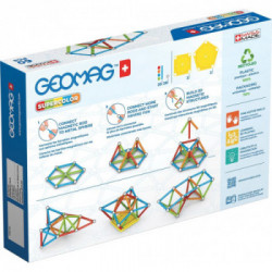 Geomag Super Color Recycled giocattolo magnetico al neodimio 60 pz Multicolore