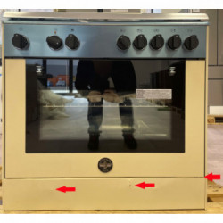 - OUTLET - La Germania AMN855ECRV - Cucina con Forno Elettrico, Crema, 80x50 cm, Classe A