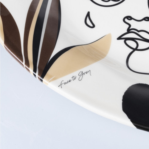 Villa D'Este Home Tivoli 'Face to Grey', Piatto...