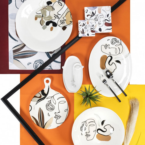 Villa D'Este Home Tivoli 'Face to Grey', Piatto...