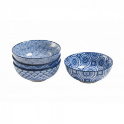 Villa D'Este Home Tivoli 'Confusion Blue', Set 4 Ciotole