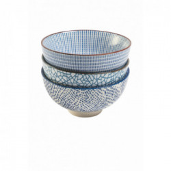 Villa D'Este Home Tivoli 'Confusion Blue', Set 6 Ciotole