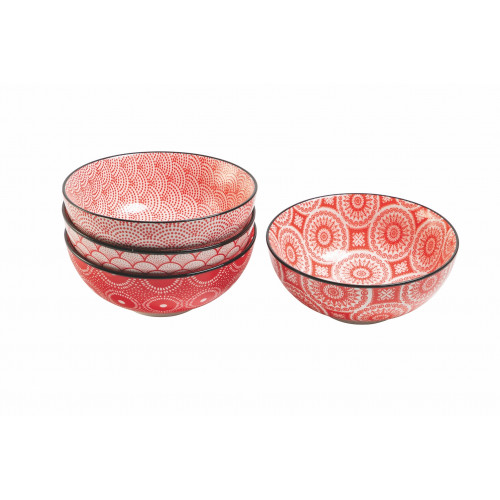 Villa D'este Home Tivoli 'Confusion Red', Set 4...