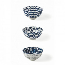 Villa D'Este Home Tivoli 'Tribe', Set 12 Ciotole doppio decoro