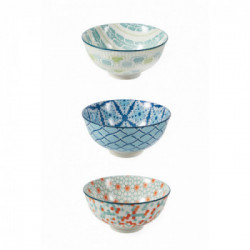 Villa D'Este Home Tivoli 'Colors', Set 12 Ciotole doppio decoro