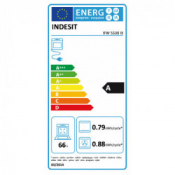 Indesit IFW 5530 IX - Forno da Incasso, 5 Funzioni, 66 Litri, Classe A