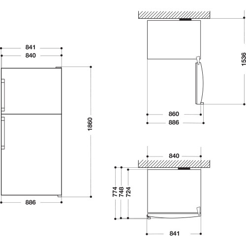 Hotpoint HA84TE 72 XO3 2 - Frigorifero Doppia...