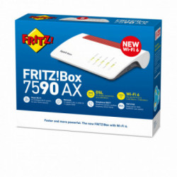 FRITZ!Box 7590 AX router wireless Gigabit Ethernet Dual-band (2.4 GHz/5 GHz) Bianco