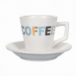 Villa D'Este Home Tivoli 'Luxury', Set 6 tazzine caffè con piattino, stand in legno