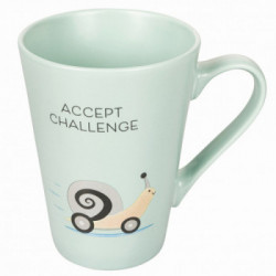 Villa D'Este Home Tivoli 'New Be Positive', Tazza con manico 300 ml 'Accept challenge'