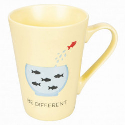 Villa D'Este Home Tivoli 'New Be Positive', Tazza con manico 300 ml 'Be different'