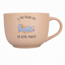 Villa D'Este Home Tivoli 'Lazy World', Tazza Jumbo con manico 520 ml 'Il mio regno per un altro minuto'