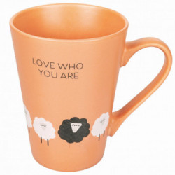 Villa D'Este Home Tivoli 'New Be Positive', Tazza con manico 300 ml 'Love who you are'