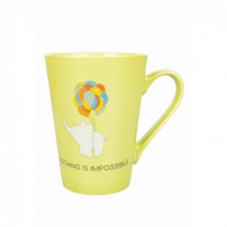 Villa D'Este Home Tivoli 'New Be Positive', Tazza con manico 300 ml 'Nothing is impossible'