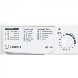 Indesit EWDE 861483 W IT N - Lavasciuga a Carica Frontale, 1400 Giri/min, 8 Kg, Classe D