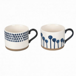 Villa D'Este Home Tivoli 'Masai Blu', Set 2 Tazze colazione