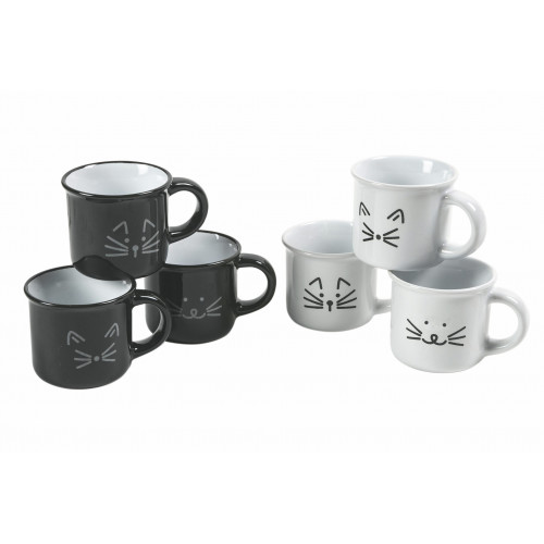 Villa D'Este Home Tivoli 'Love Cat', Set 6 Mug...