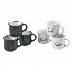 Villa D'Este Home Tivoli 'Love Cat', Set 6 Mug 300 ml