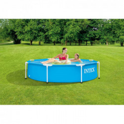 Intex 28205NP - Piscina Fuori Terra 244x51 cm - 28205 Frame , Rotonda, Colore Blu