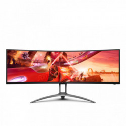 AOC AG493QCX LED display 124 cm (48.8") 3840 x 1080 Pixel Nero, Rosso
