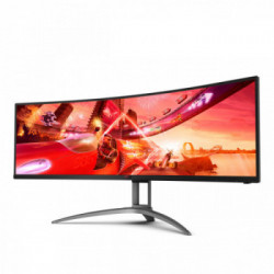 AOC AG493QCX LED display 124 cm (48.8") 3840 x 1080 Pixel Nero, Rosso