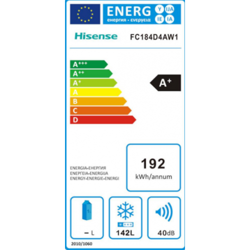 Hisense FC184D4AW1 - Congelatore a Pozzetto,...