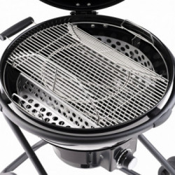 Rösle 25562 Air F60 Charcoal Kettle, Barbecue a Carbonella, Griglia da 60 cm NERO Vario+ IN OMAGGIO COPERTURA