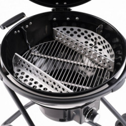 Rösle 25562 Air F60 Charcoal Kettle, Barbecue a Carbonella, Griglia da 60 cm NERO Vario+ IN OMAGGIO COPERTURA