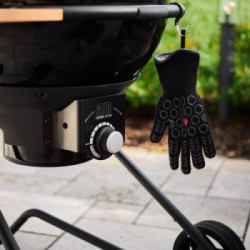 Rösle 25562 Air F60 Charcoal Kettle, Barbecue a Carbonella, Griglia da 60 cm NERO Vario+ IN OMAGGIO COPERTURA