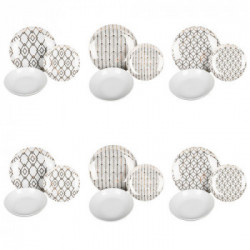 Villa D'Este Home Tivoli 'Charleston', Servizio piatti 18 pezzi