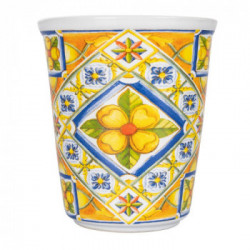Villa D'Este Home Tivoli 'Costiera', Set 6 bicchieri acqua in ceramica 340 ml