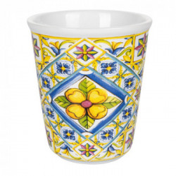 Villa D'Este Home Tivoli 'Costiera', Set 6 bicchieri acqua in ceramica 340 ml